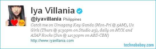 iya villania twitter1 25 Most Followed Filipino Celebrities on Twitter (as of September 8, 2011)
