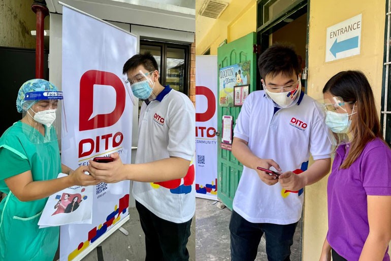 Dito Telecommunity donats phones and free service to Davao front liners