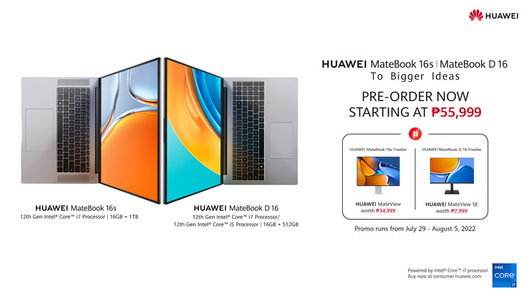 HUAWEI MateBook D 16 MateBook 16s philippines price