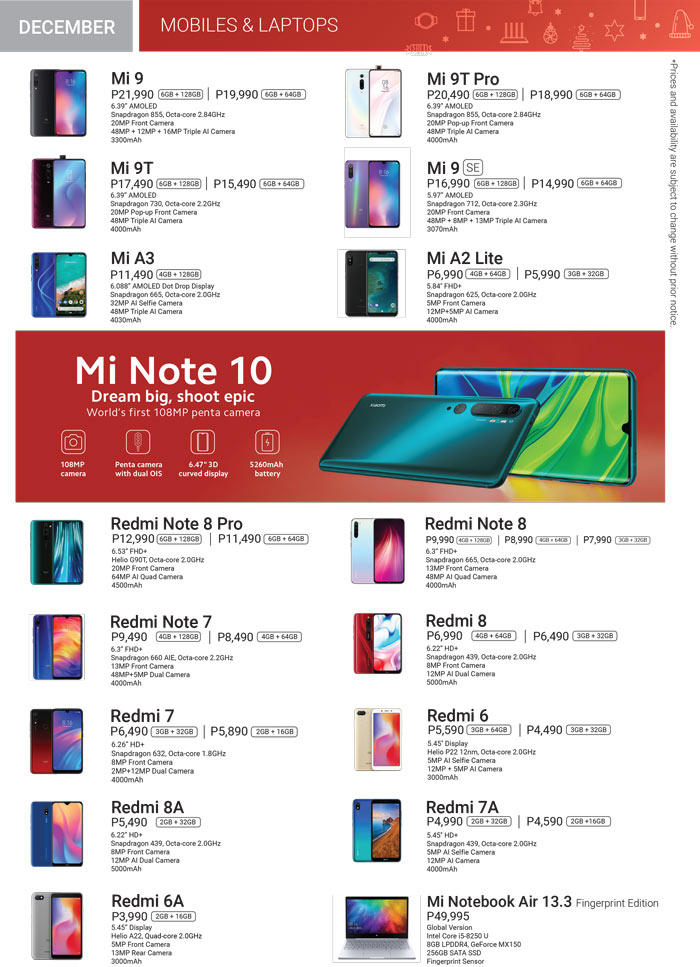 Mi Store Product Brochure December 2019