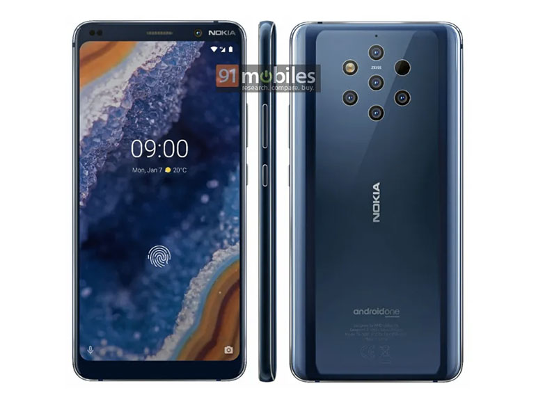 Nokia 9 Pureview renders