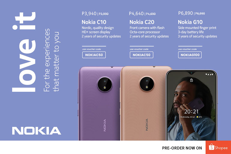 Nokia G10, Nokia C20, Nokia C10 shopee