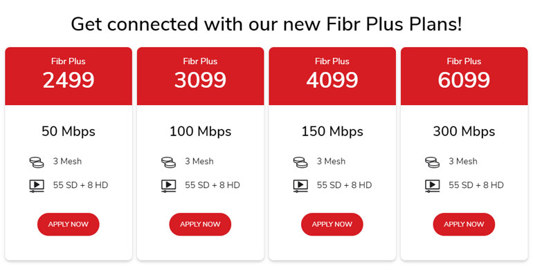 PLDT Fibr Plus Plans