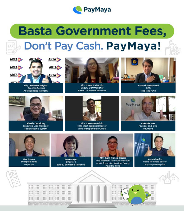 PayMaya Government cashless payment