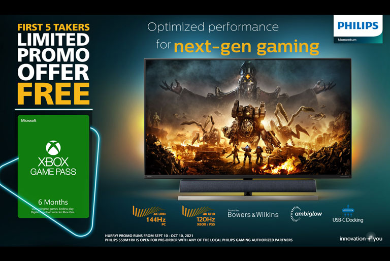 Philips Momentum Designed for Xbox promo