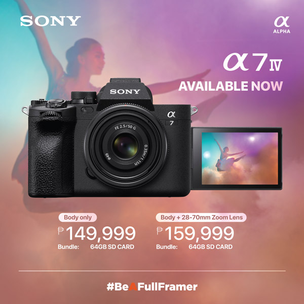 Sony Alpha 7 iv now available philippines