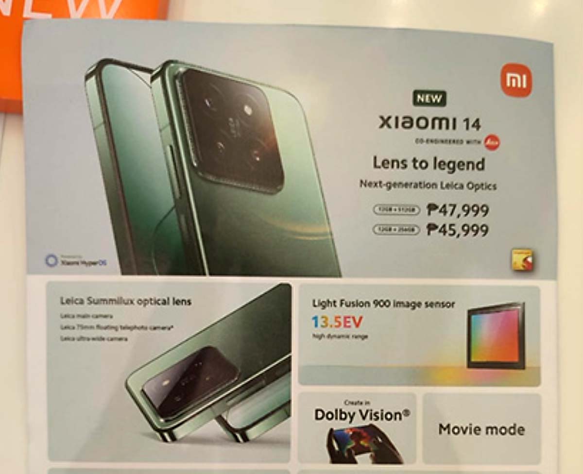 Xiaomi 14 price philippines