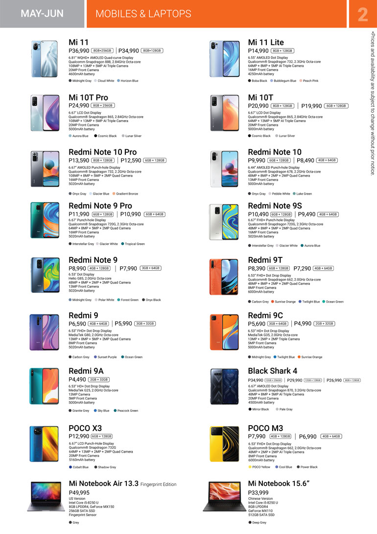 Xiaomi Mi Store Brochure May - June 2021