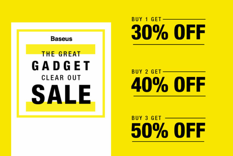 baseus great gadget clearout sale