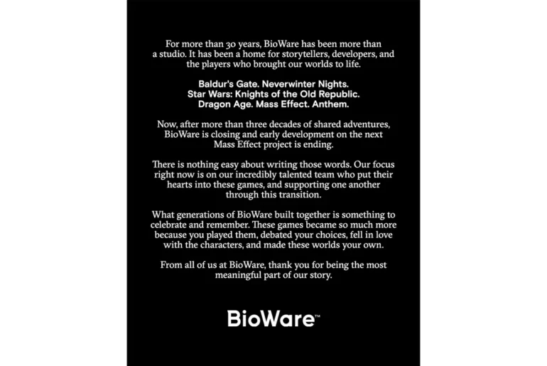 BioWare announcement