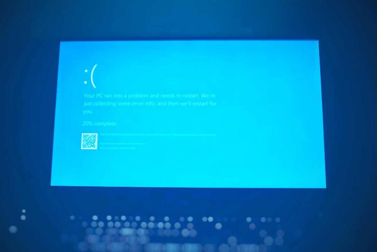 blue screen of death BSOD