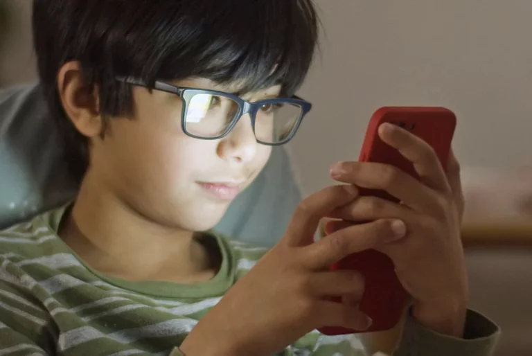 boy on smartphone