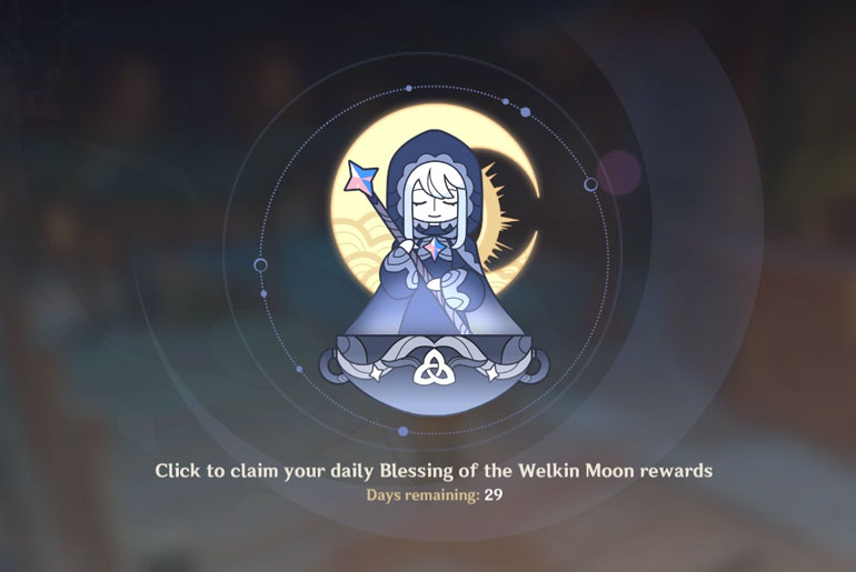 Genshin Impact Blessing of the Welkin Moon