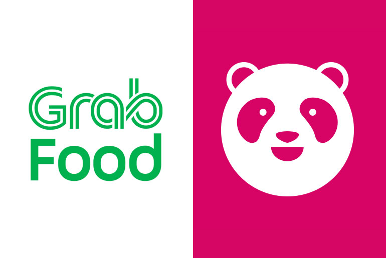 Food Panda And Grab Food Logo