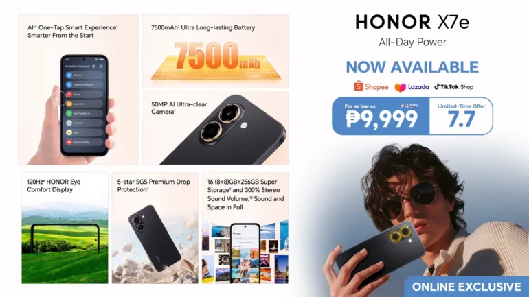 HONOR X7e launches in PH with up to ₱5,000 OFF this 7.7 Sale