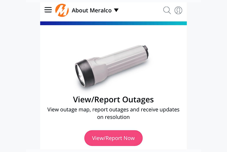 How to report meralco power outage