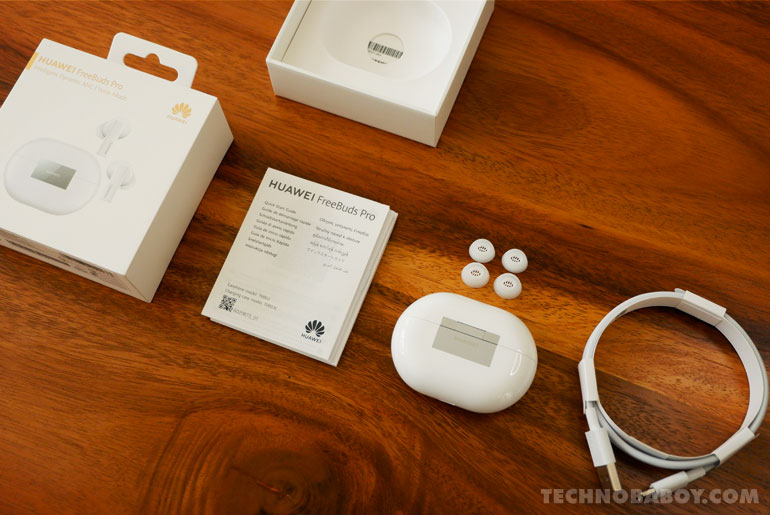 Huawei FreeBuds Pro Retail Box Contents