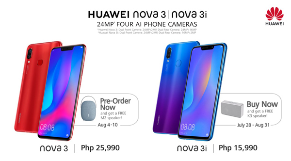 huawei nova 3 philippines pre-order