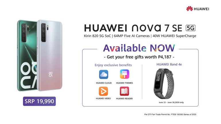 huawei nova 7 se 5G price philippines