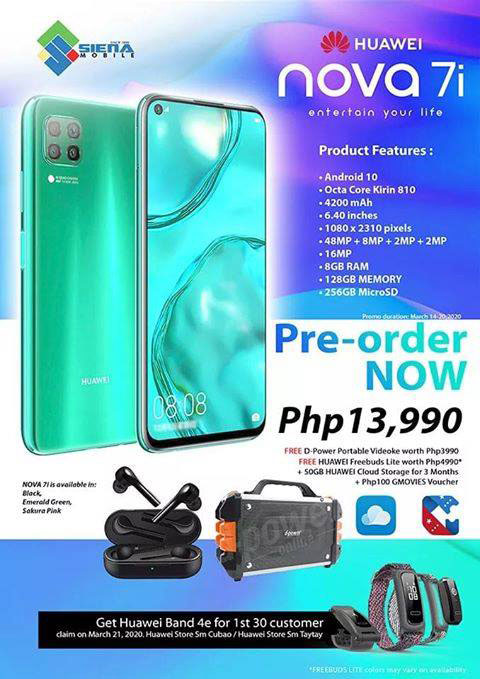 Huawei Nova 7i Price in the Philippine Leak