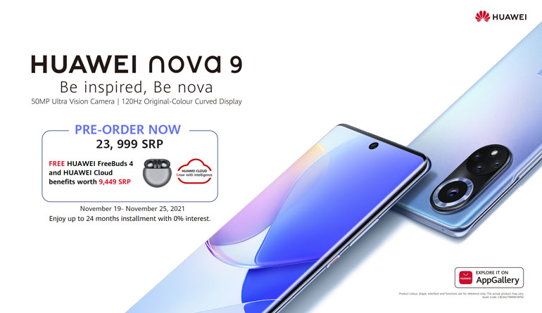 Huawei nova 9 pre-order price philippines