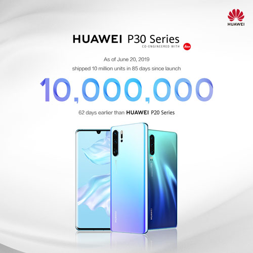 Huawei P30 series sells over 10 million unit