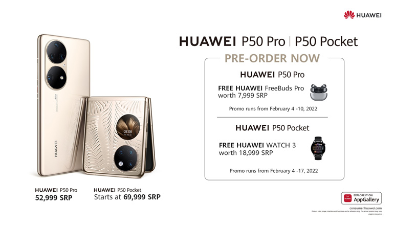 Flagships Huawei P50 Pro, P50 Pocket open pre-orders in the PH