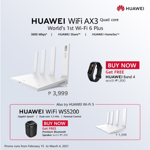 Huawei WiFi 6+ AX3 Router Price Philippines
