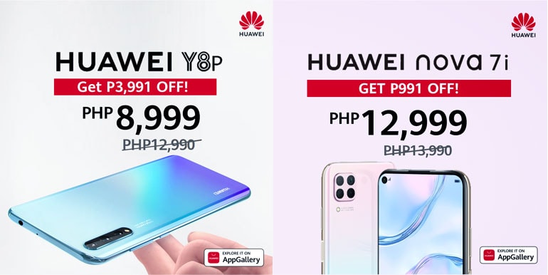 Huawei Nova 7i, Huawei Y8p price drop Philippines