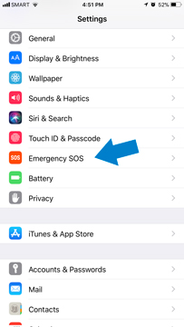 ios 11 emergency sos