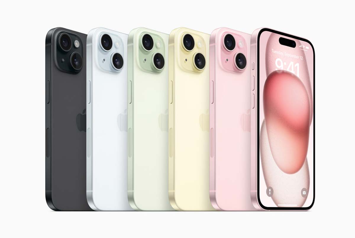 iPhone 15 and 15 Plus colors