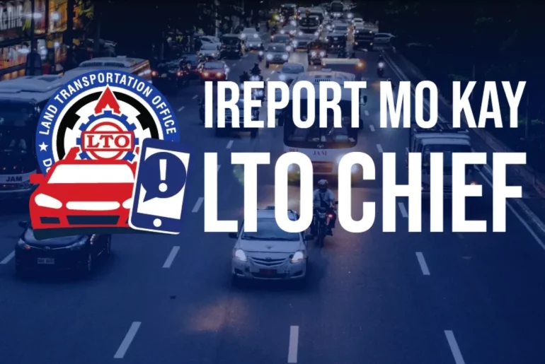 ireport mo kay lto chief