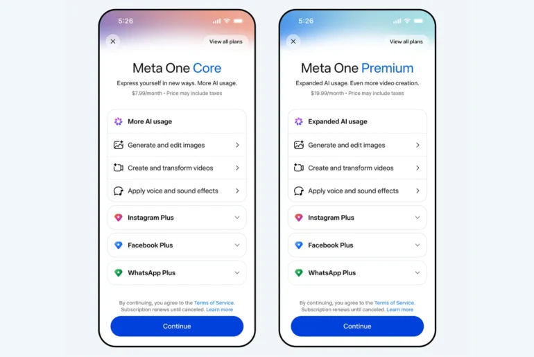 meta one prices