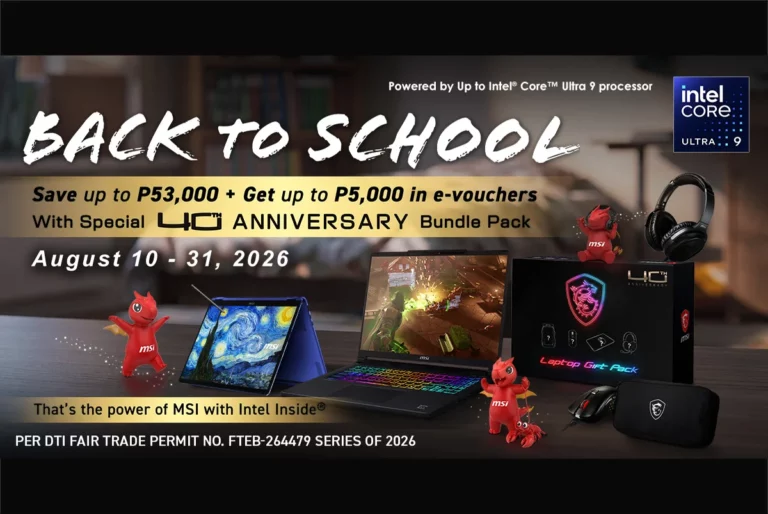 MSI offers big discounts and freebies in the Back-to-School 2026 promo msi back to school promo 2026