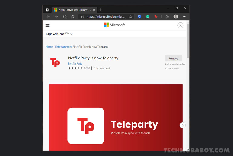 Netflix Watch Party Teleparty