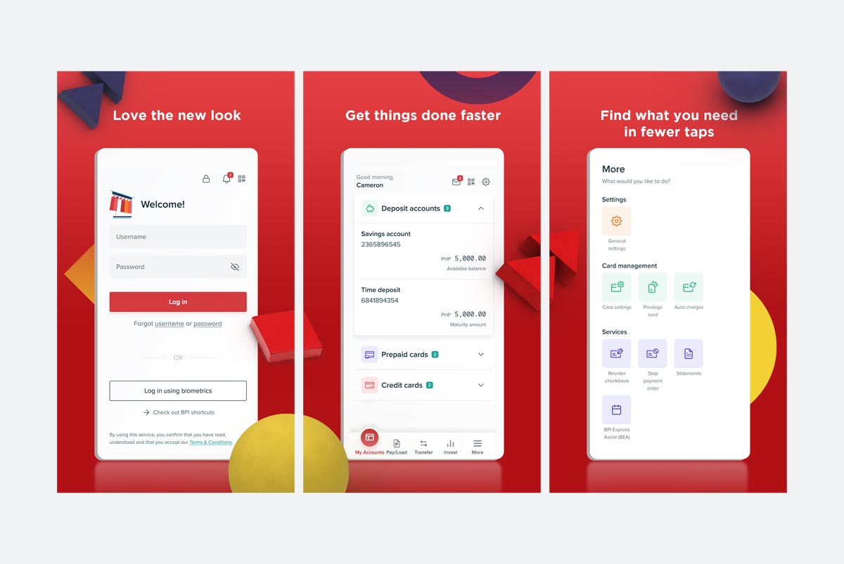 New BPI banking app UI