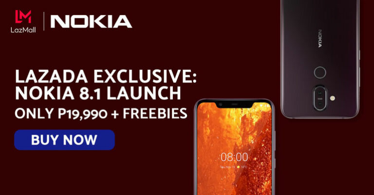 Nokia 8.1 now available on Lazada
