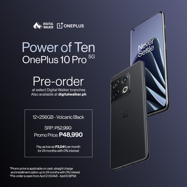 OnePlus 10 Pro 5G Price Digital Walker Philippines