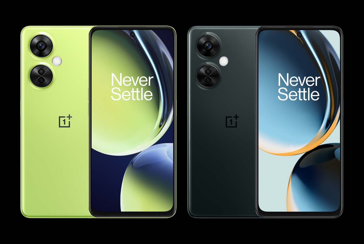 OnePlus Nord CE 3 Lite in Pastel Lime and Chromatic Gray