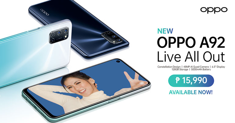 OPPO A92 available in Philippine stores