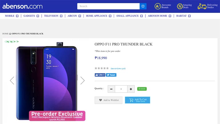 OPPO F11 Pro price philippines