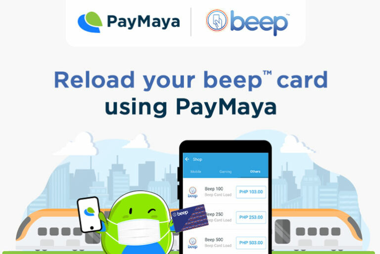 Reload beep card using PayMaya