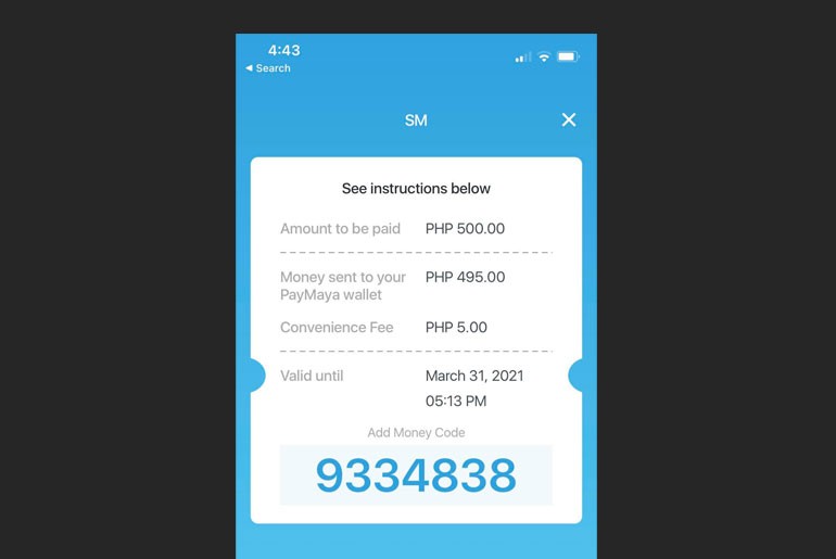 Add Money to PayMaya at The SM Store