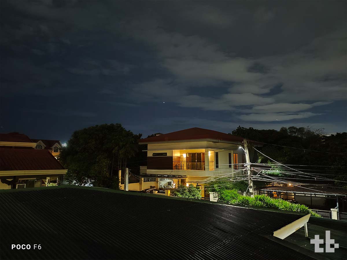 POCO F6 Sample Night Photo
