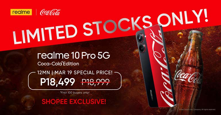 realme 10 Pro 5G Coca-Cola Edition is now official in the Philippines, priced at P18,999
