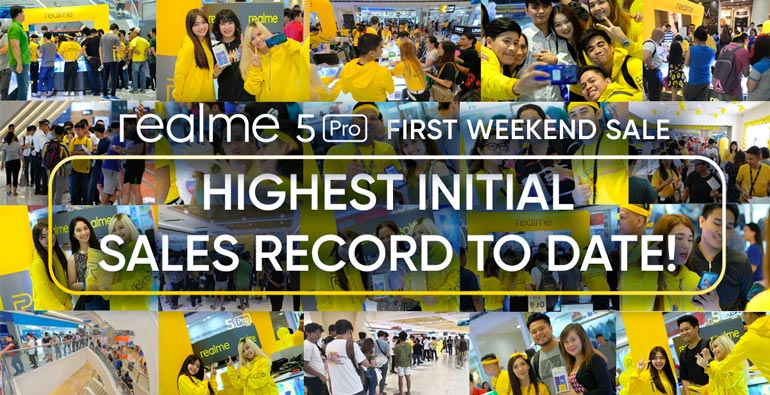 Realme 5 Pro sales record