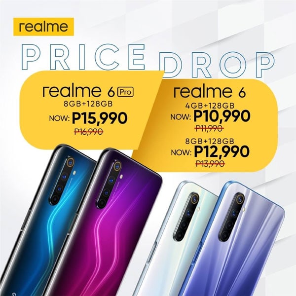 realme 6, realme 6 Pro price drop philippines