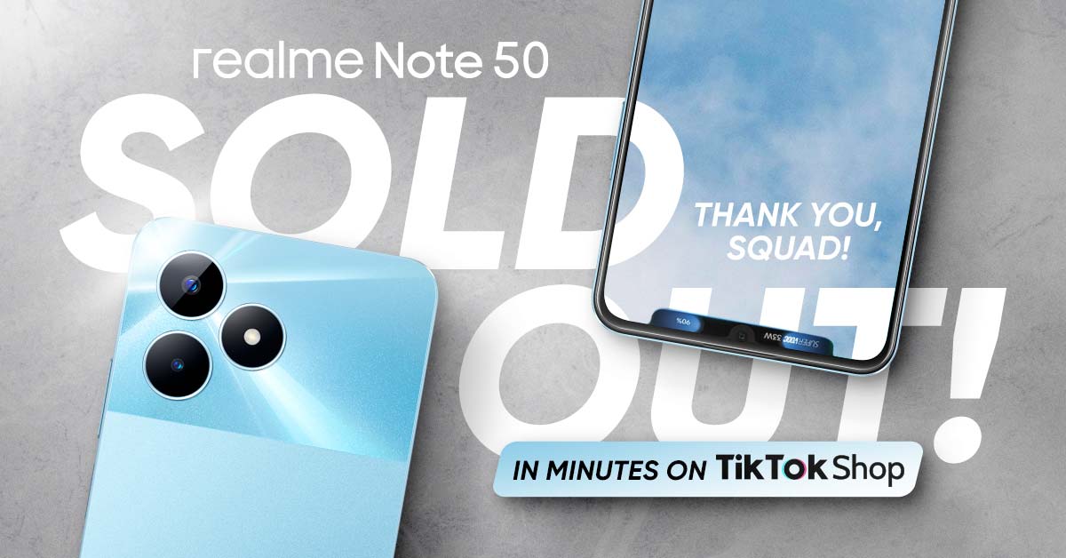 realme Note 50 sold out milestone