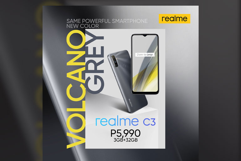 realme C3 now available in Volcano Grey realme C3 Volcano Grey Philippines