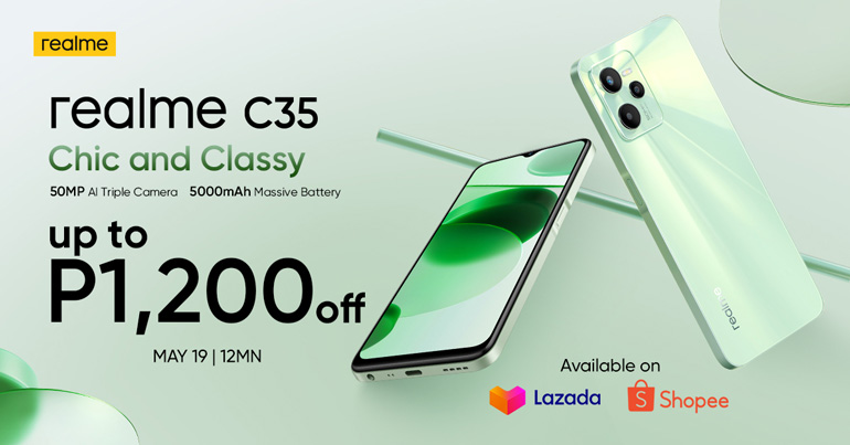 realme C35 Lazada and Shopee Price